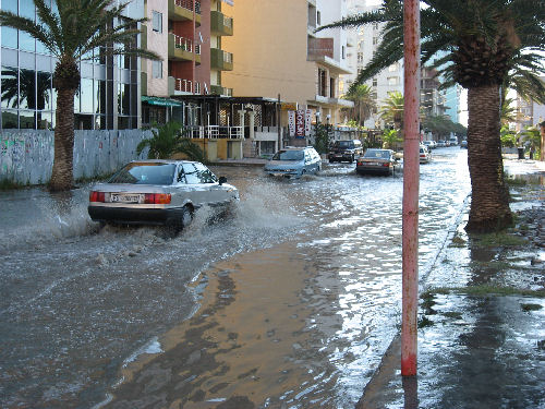Road in front of Criss's office